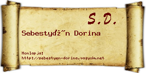 Sebestyén Dorina névjegykártya